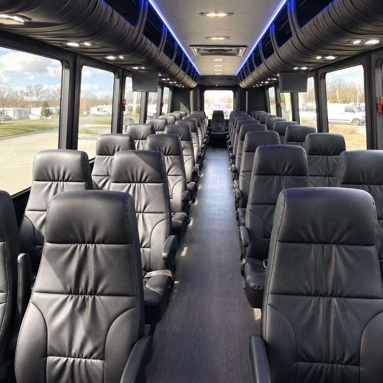 Columbus Airport Shuttle & Transportation party bus interior