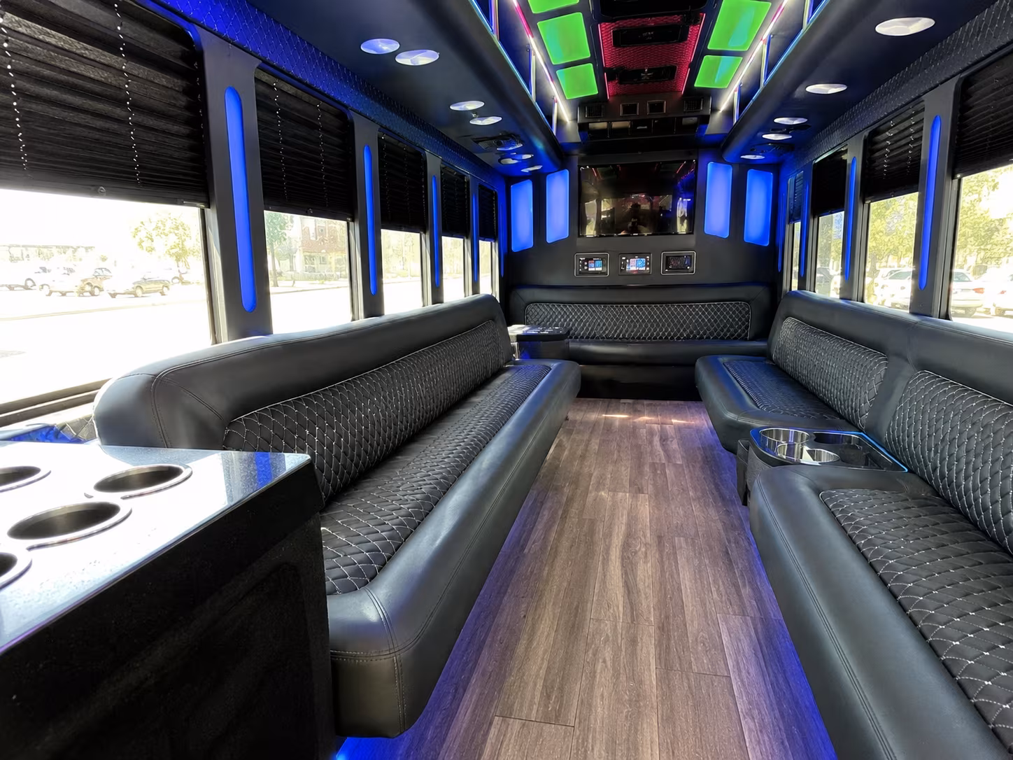 Columbus Private Event Transportation party bus exterior
