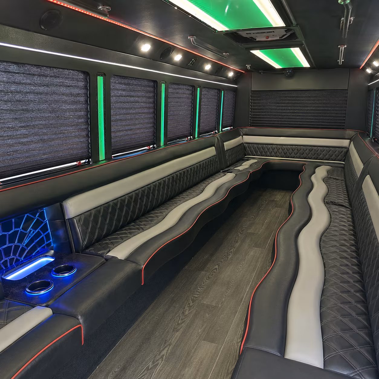 Columbus Private Event Transportation party bus exterior