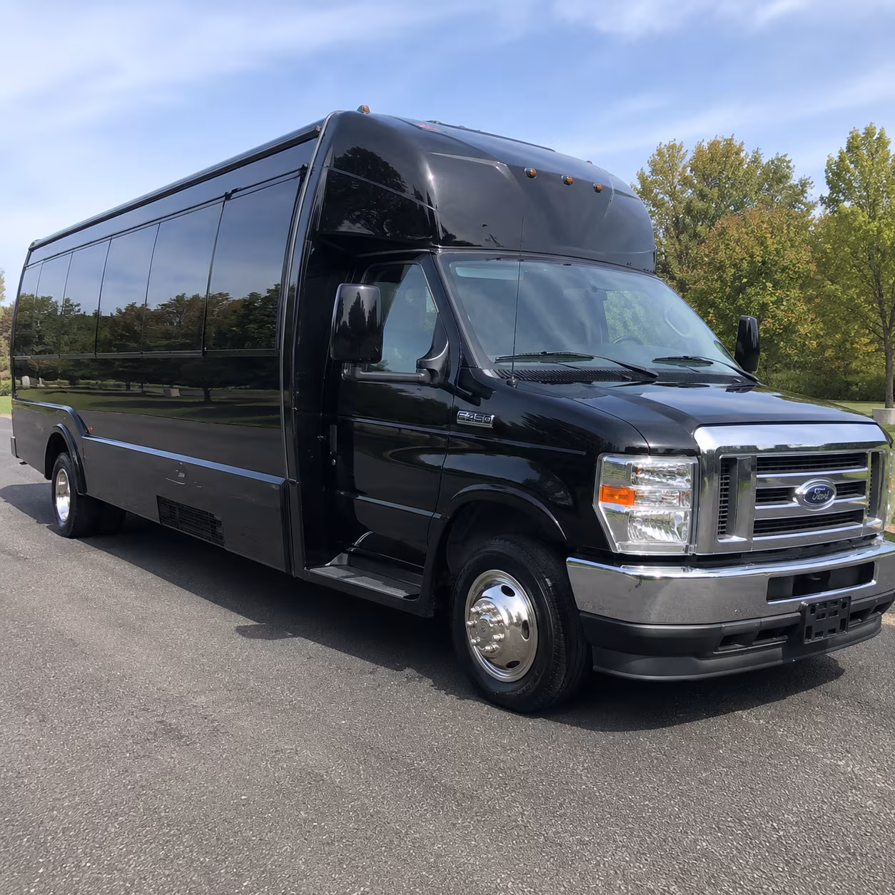 Columbus Prom & Homecoming Transportation party bus exterior