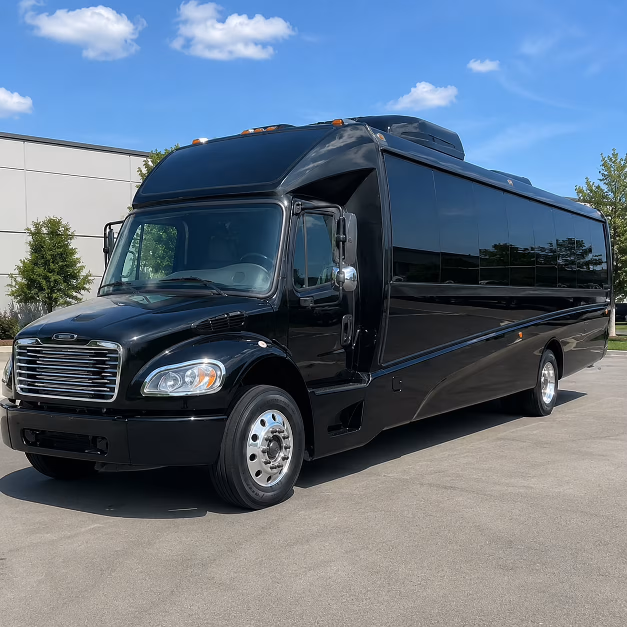 Columbus School Event Transportation party bus exterior