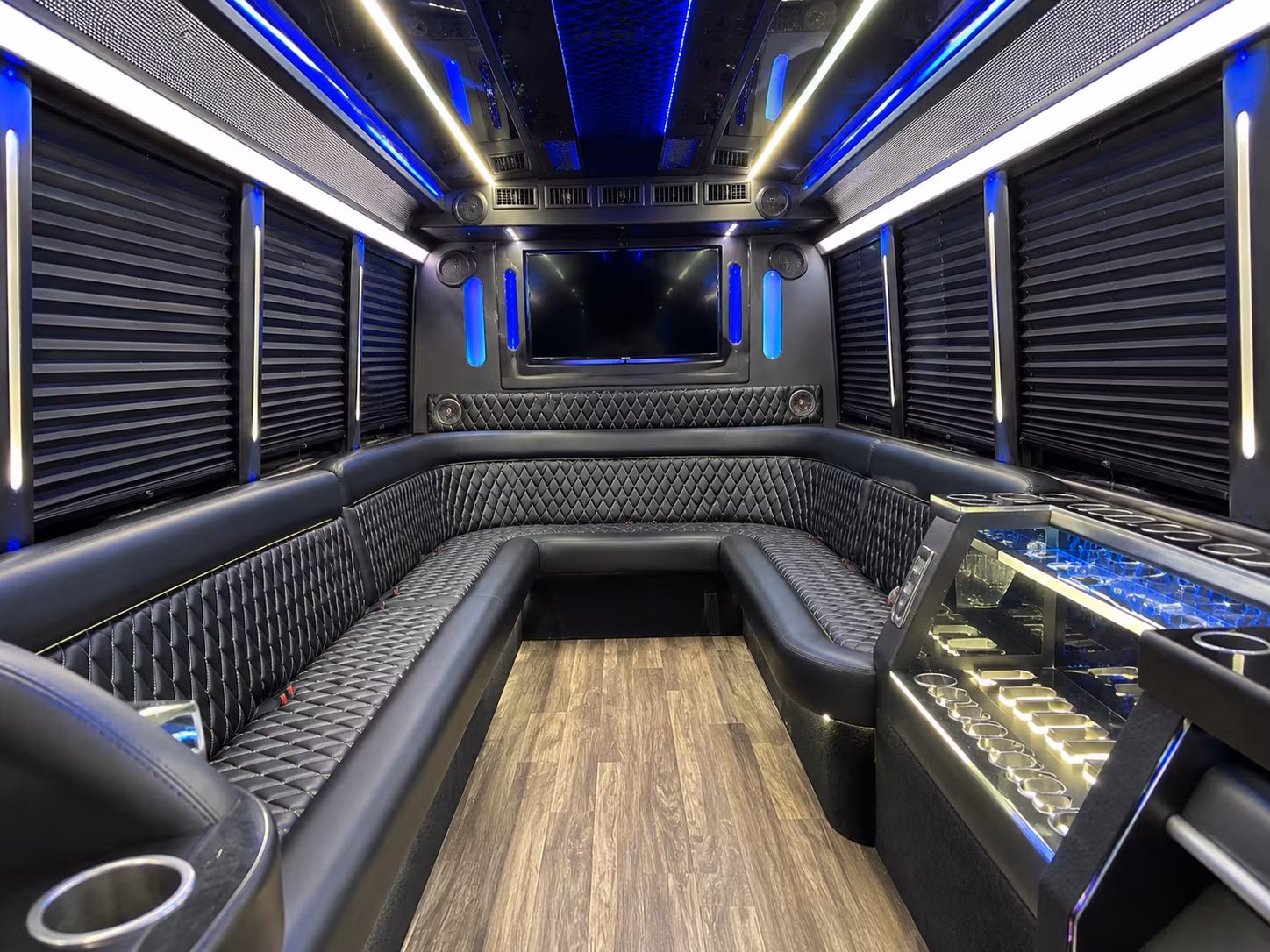 Columbus Sporting Event Transportation party bus exterior