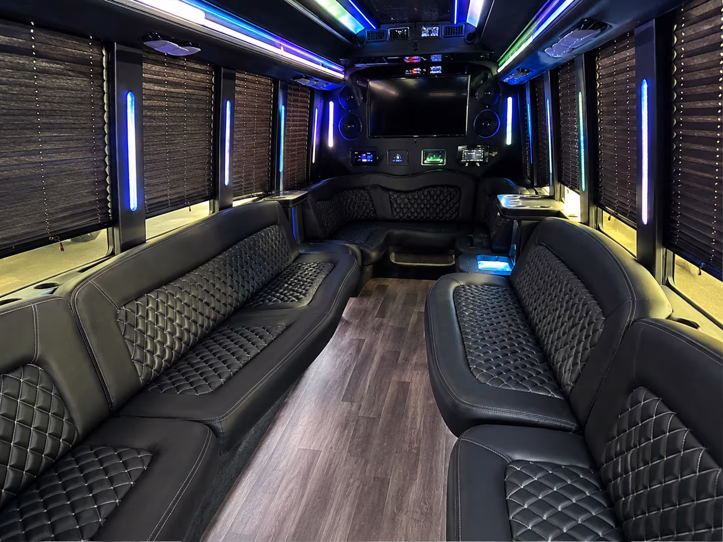 Columbus Wedding Transportation party bus exterior