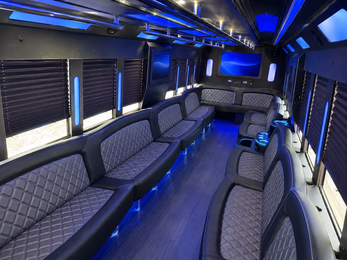 Columbus Wedding Transportation party bus exterior