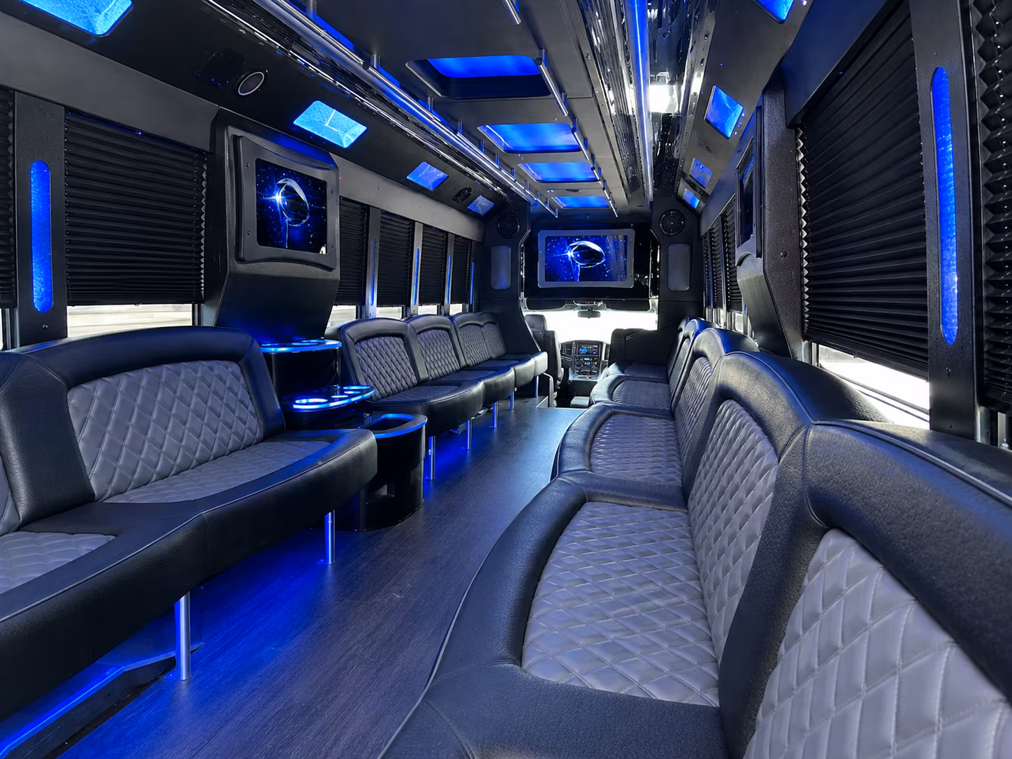 Columbus Wedding Transportation party bus exterior