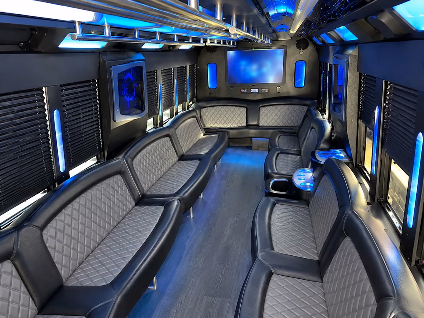 Columbus Wedding Transportation onboard seating