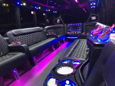 Dayton 15 Passenger Party Bus Interior