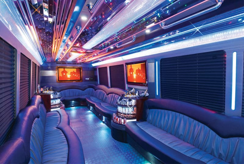 Youngstown 20 Passenger Party Bus Interior