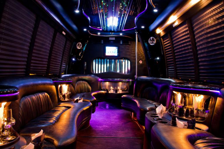 Hamilton 22 Passenger Party Bus Interior