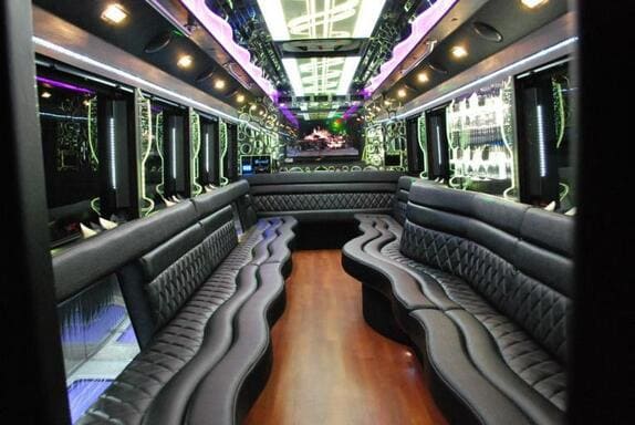 Cleveland 25 Passenger Limo bus Interior