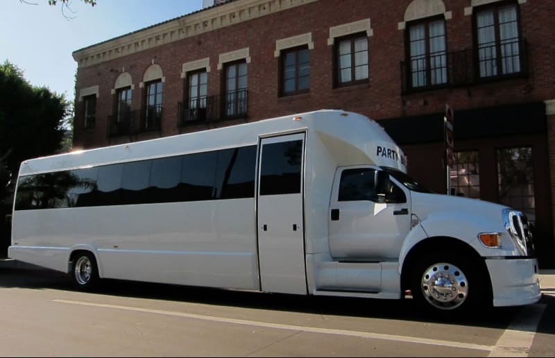 Dayton 30 Passenger Party Bus White